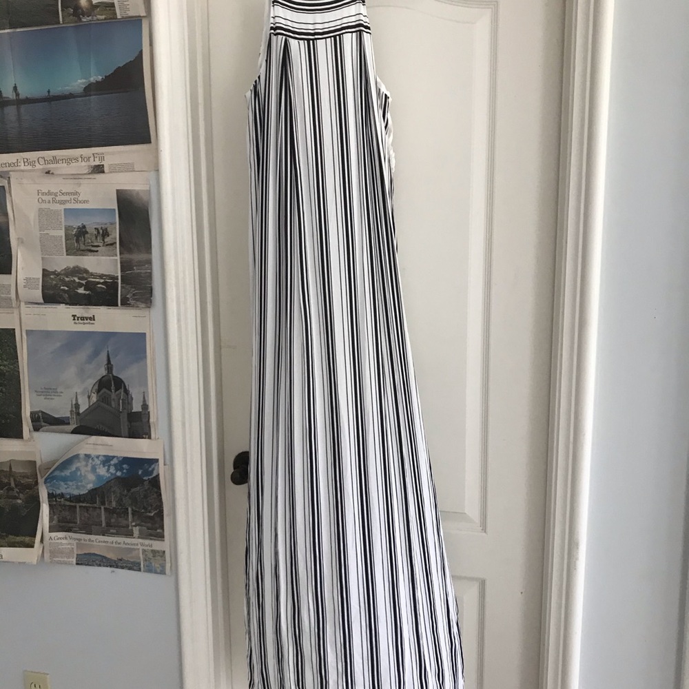 Mod Ref striped maxi dress